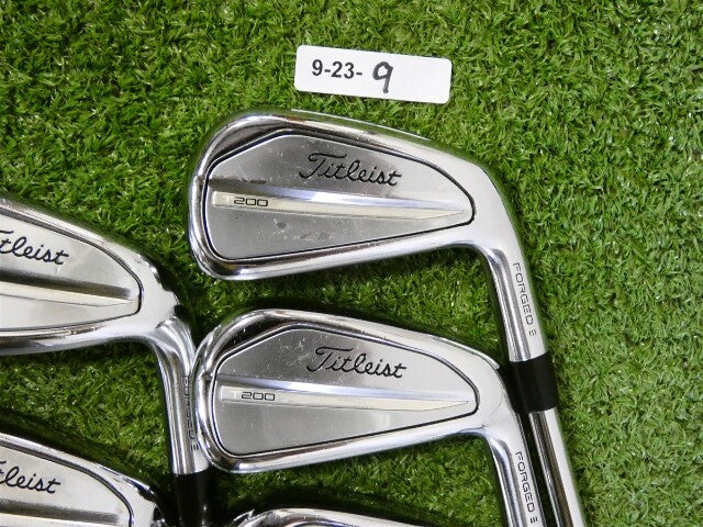 Titleist 2023 T200 Forged Irons 6-P AMT Black S300 Stiff Steel