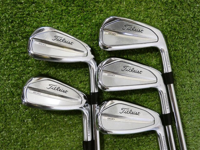 Titleist 2023 T200 Forged Irons 6-P AMT Black S300 Stiff Steel