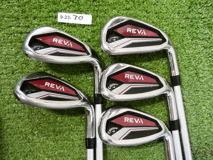 Callaway Womens REVA Eggplant 11-Piece Ladies Standard RH Golf Set w Cart Bag