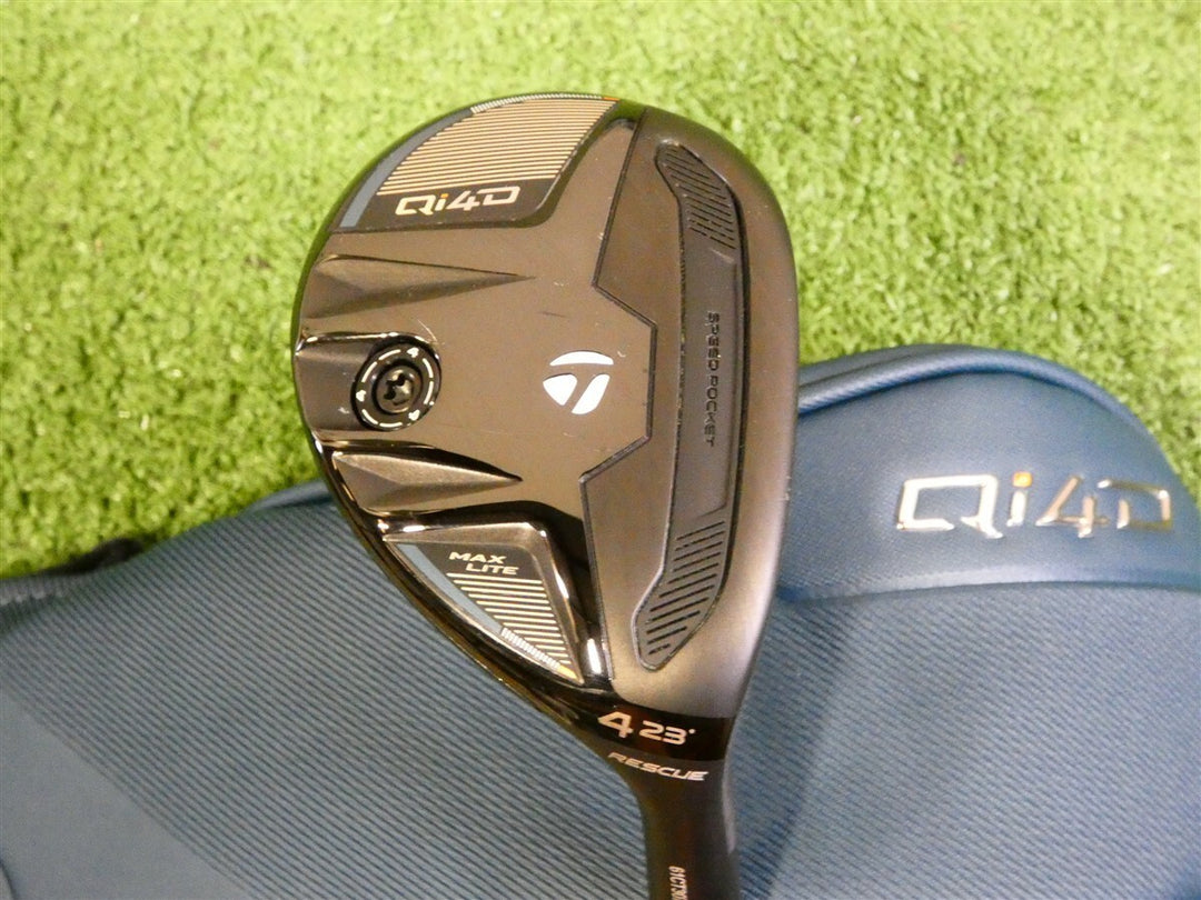 TaylorMade Qi4D Max Lite 23* 4 Hybrid Rescue REAX 45 A Senior with HC Excellent
