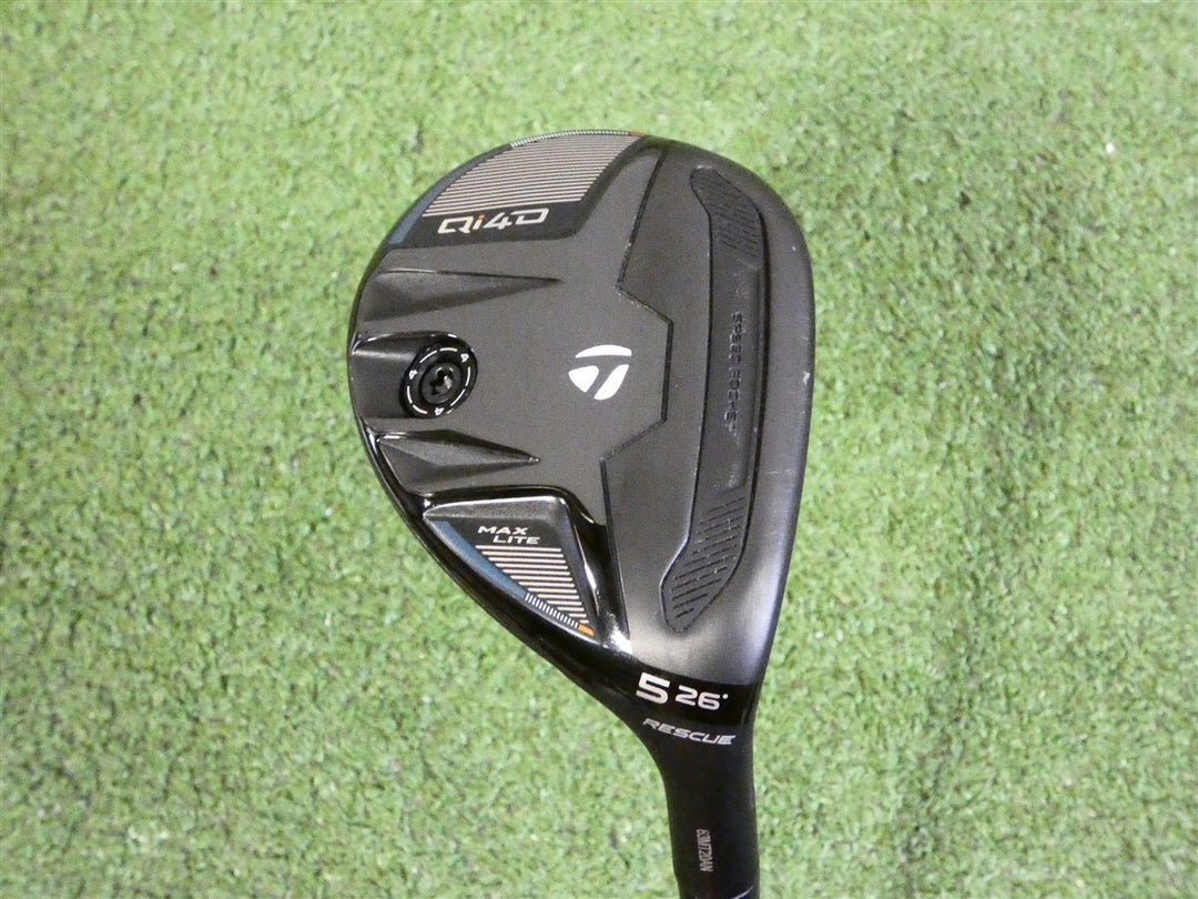 TaylorMade Qi4D Max Lite 26* 5 Hybrid Rescue REAX 45 A Senior Graphite Excellent