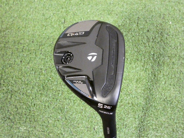 TaylorMade Qi4D Max Lite 26* 5 Hybrid Rescue REAX 45 A Senior Graphite Excellent