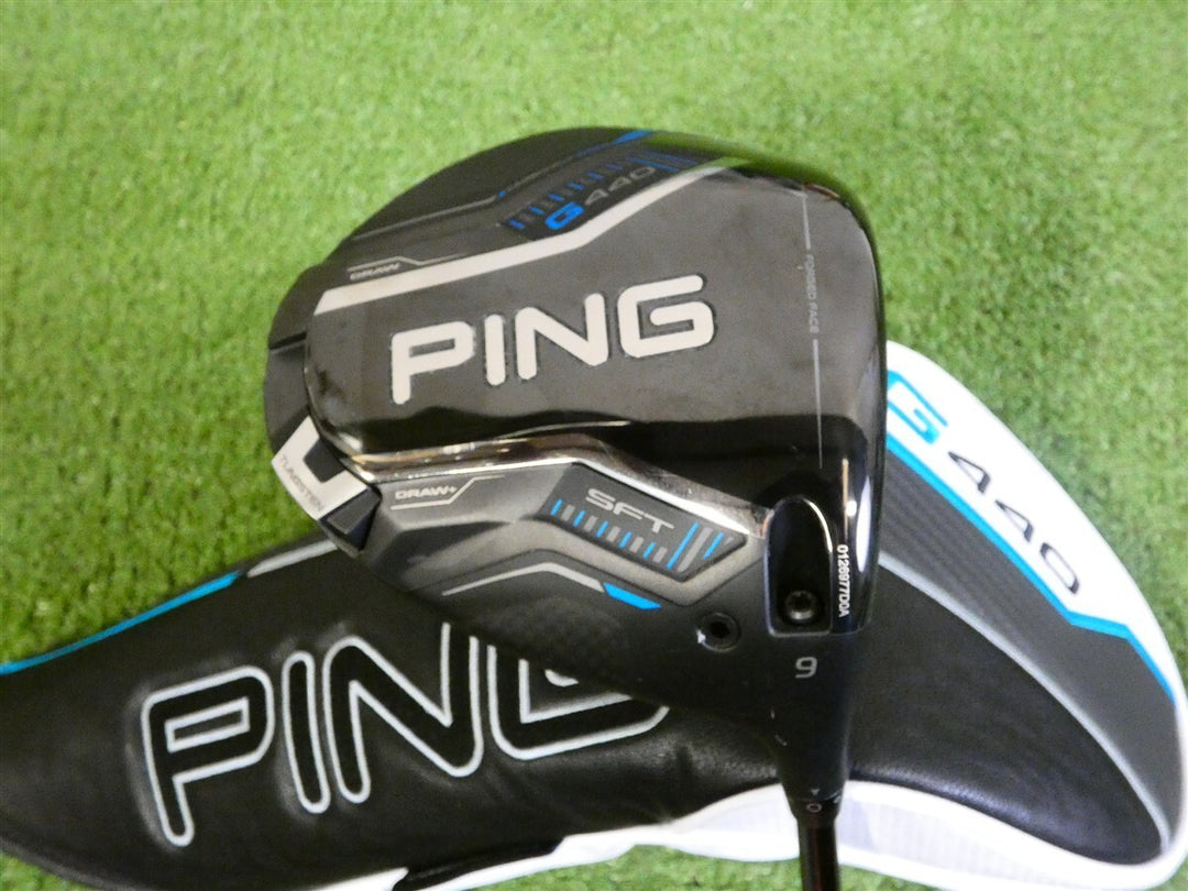 PING G440 SFT 9* Driver Tour 2.0 Black 65 Stiff Graphite with Headcover Mint