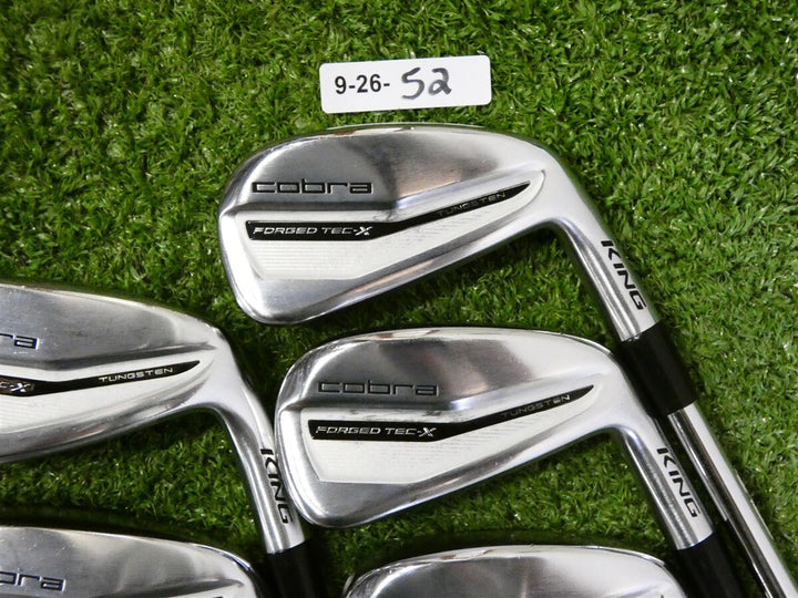 Cobra King Forged Tec X Irons 5-P &amp; G KBS Tour Lite Regular Steel Excellent