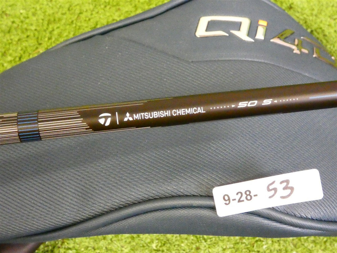 TaylorMade Qi4D 9* Driver REAX Mid Rotation Blue 50 Stiff Graphite with HC Mint