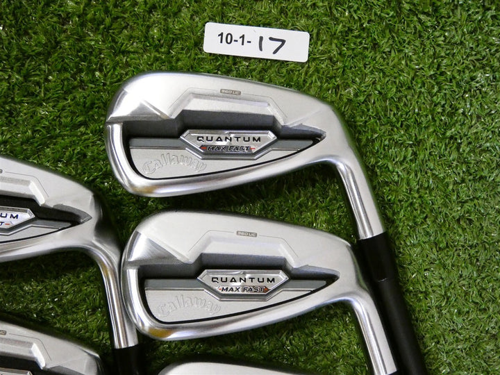 Callaway Quantum Max Fast Irons 7-P &amp; A Vanquish 50 R2 Senior Graphite Mint