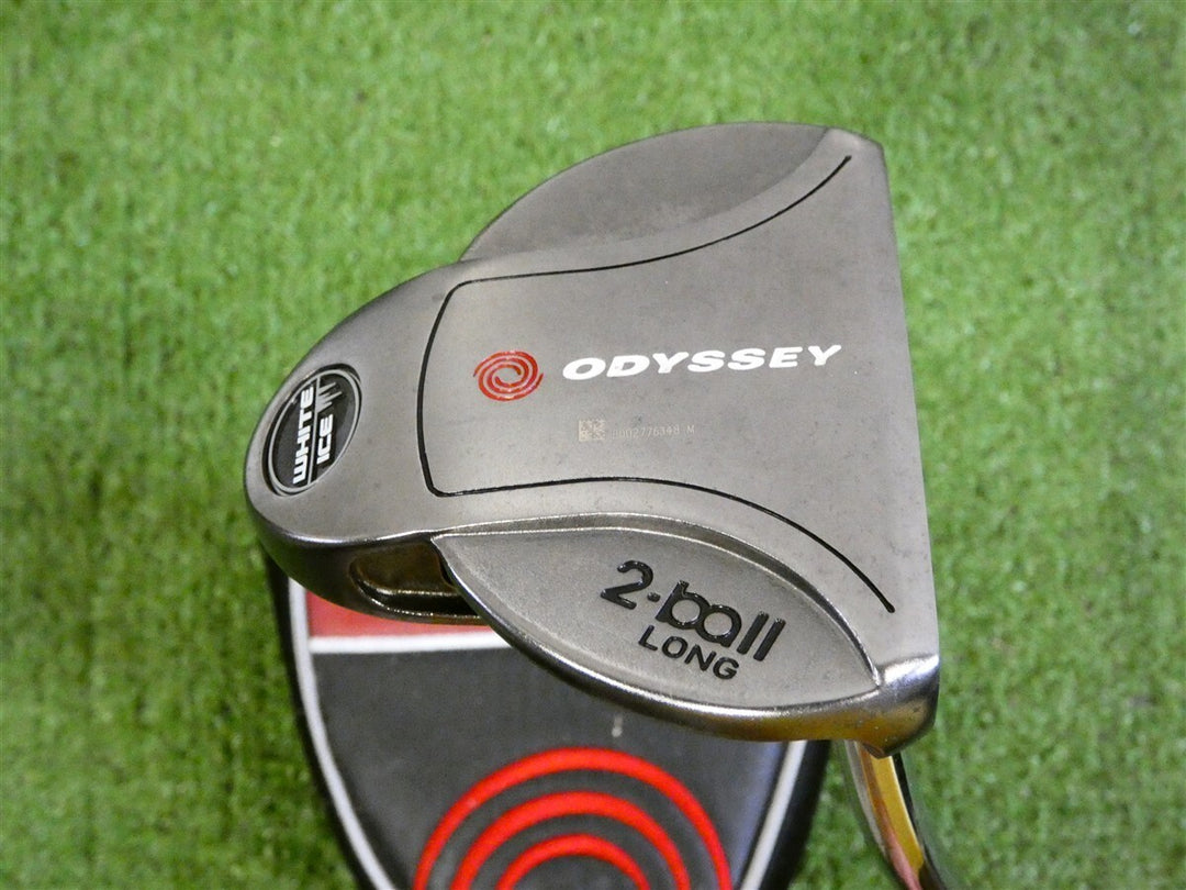 Odyssey White Ice 2-Ball Long 48" Putter with Headcover &amp; Split Grip
