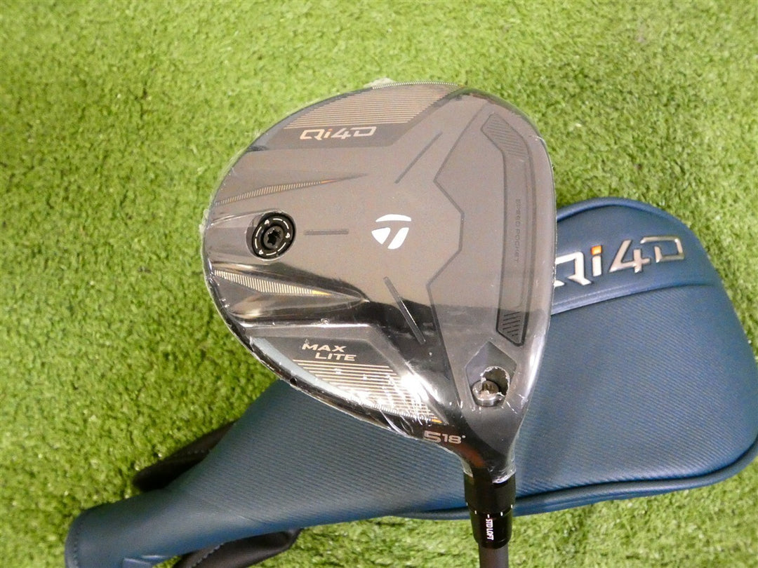 TaylorMade Qi4D Max Lite 18* 5 Wood REAX 45 A Senior Graphite with HC 43.25" New