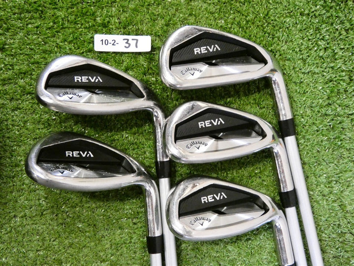 Callaway Womens REVA Black/Grey Ladies Right Hand Golf Set with Cart Bag