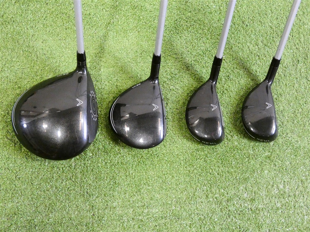 Callaway Womens REVA Black/Grey Ladies Right Hand Golf Set with Cart Bag