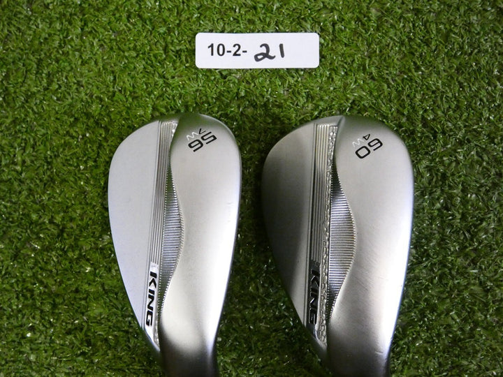 Cobra 2025 King Chrome 56/60* 7/4* Sand/Lob Wedge Set W Grind DG Spinner Steel