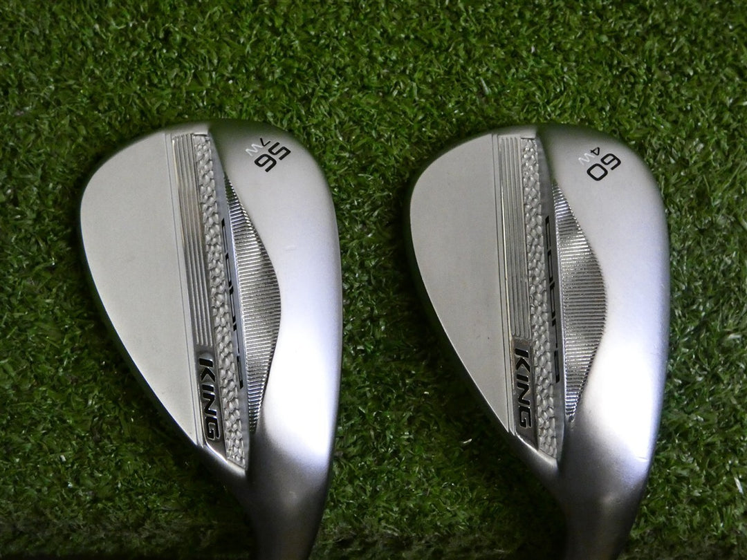 Cobra 2025 King Chrome 56/60* 7/4* Sand/Lob Wedge Set W Grind DG Spinner Steel