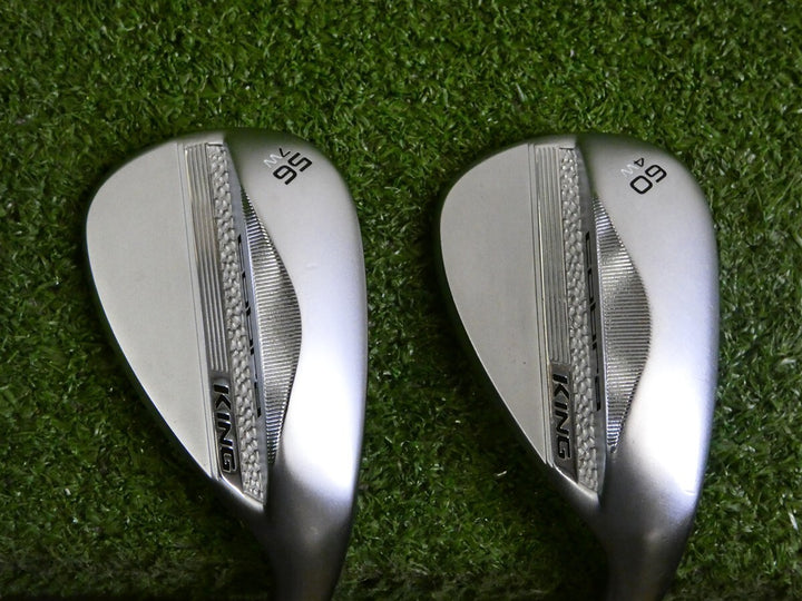 Cobra 2025 King Chrome 56/60* 7/4* Sand/Lob Wedge Set W Grind DG Spinner Steel