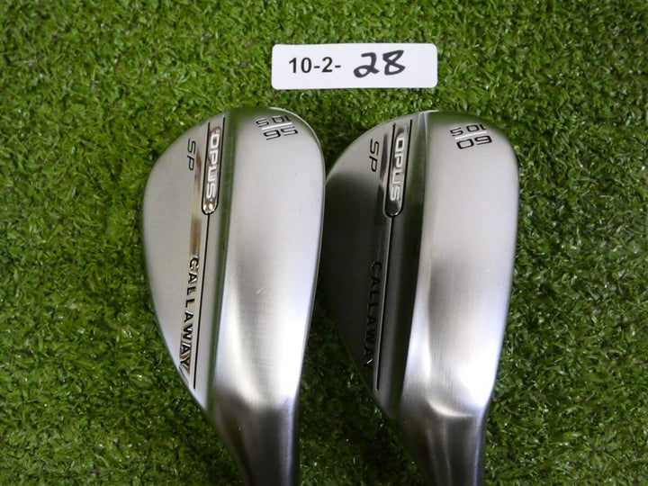 Callaway Opus SP 56/60* 10/10* Sand/Lob Wedge Set S/S Grind DG S200 Steel Mint