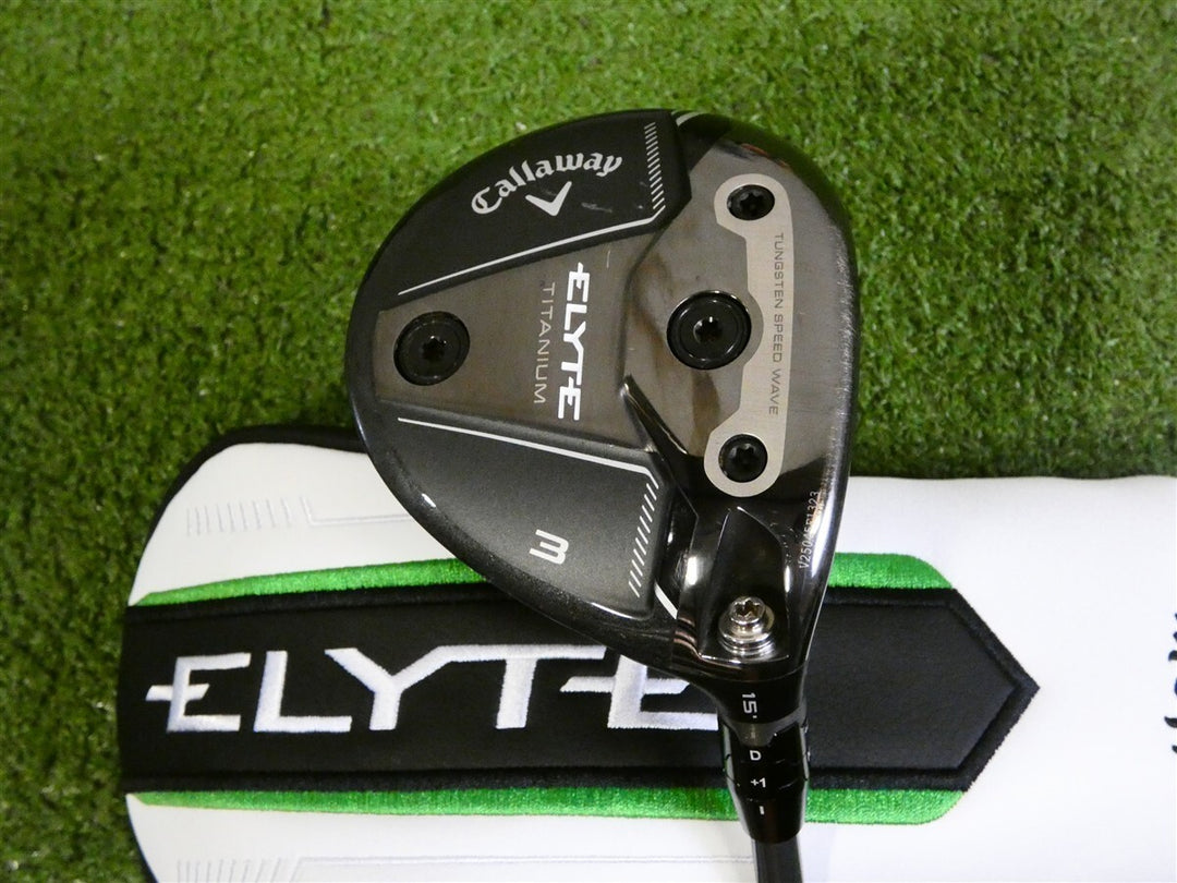 Callaway Elyte Ti 15* 3 Wood Denali Charcoal 70g 6.0 Stiff Graphite with HC