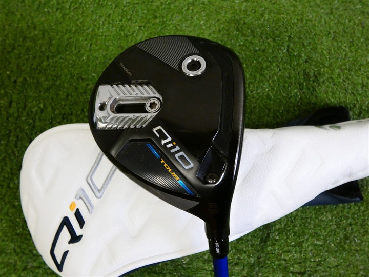 TaylorMade Qi10 Tour 15* 3 Wood Denali Frost Blue 70g 6.0 Stiff w HC Excellent