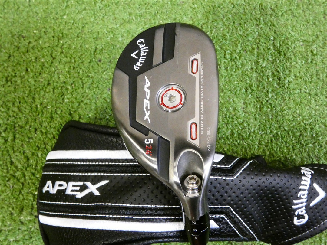 Callaway Apex 21 24* 5 Hybrid Aldila Ascent 50 A Senior Graphite with Headcover