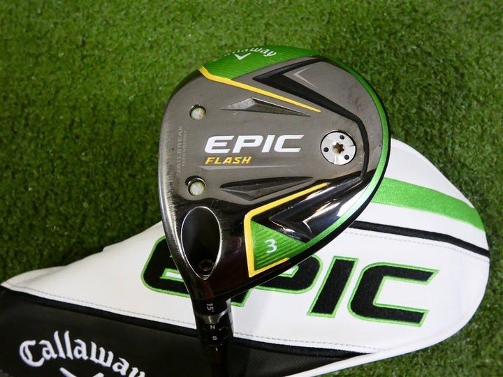 Callaway Epic Flash 15* Left Hand 3 Wood HZRDUS Black 4G 60 5.5 Regular with HC