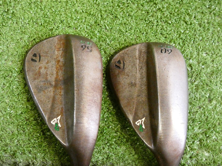 TaylorMade Tour Issue Milled Grind 4 MG4 Raw 56/60* Sand/Lob Wedge Set DG Steel