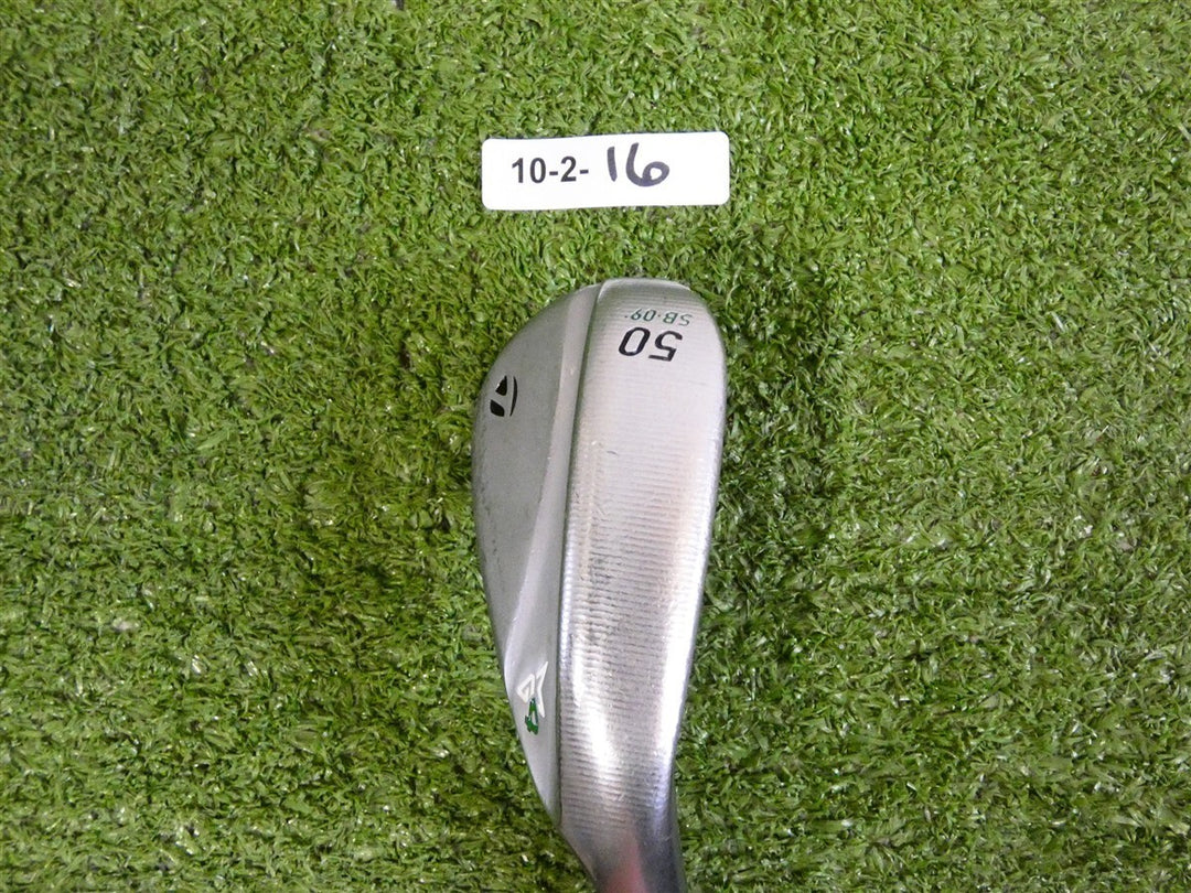 TaylorMade Milled Grind 4 MG4 Chrome 50* 09* Gap Wedge SB KBS 125 Stiff Steel