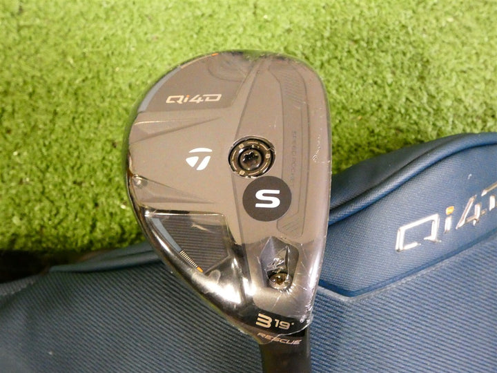 TaylorMade 2026 Qi4D 19* 3 Hybrid Rescue REAX 75 Stiff Graphite w Headcover New