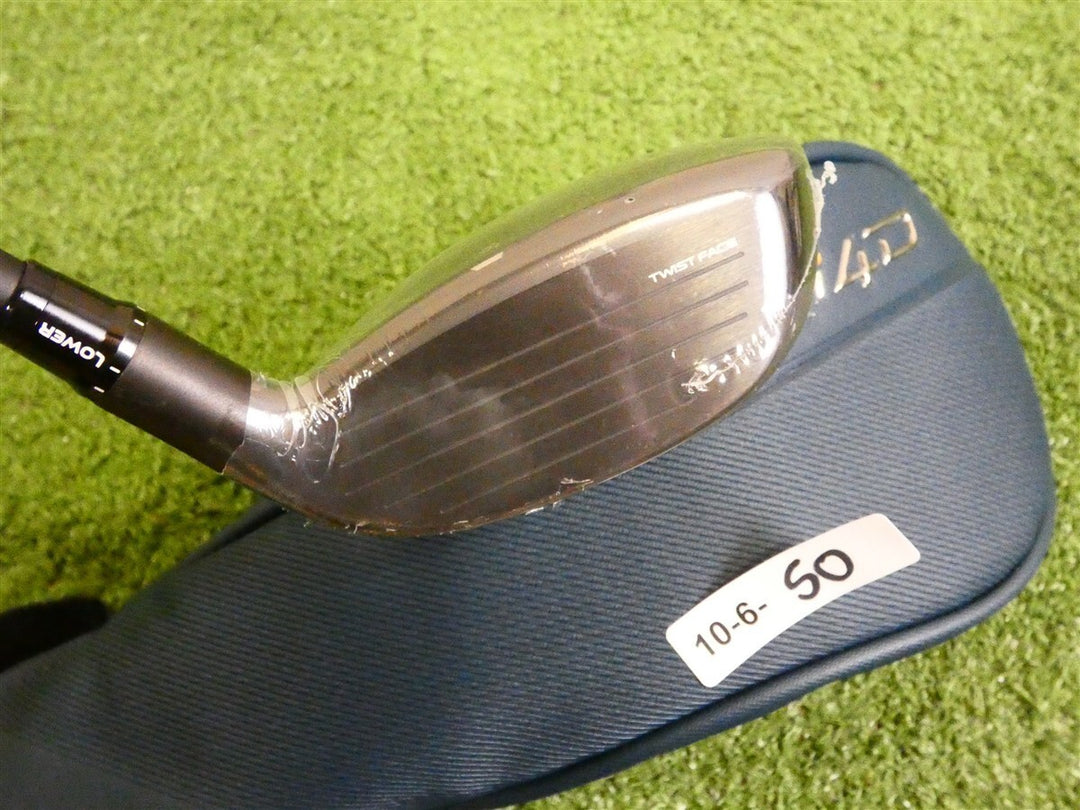 TaylorMade Qi4D 22* Left Hand 4 Hybrid Rescue REAX 65 Regular Graphite w HC New
