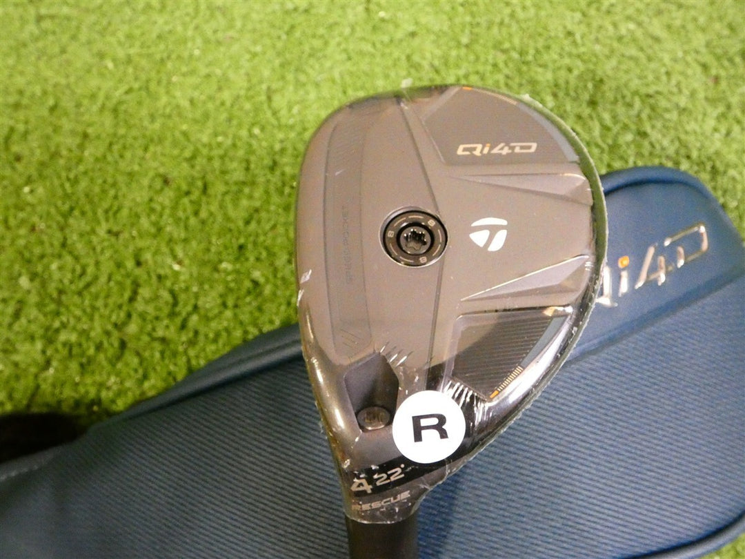 TaylorMade Qi4D 22* Left Hand 4 Hybrid Rescue REAX 65 Regular Graphite w HC New