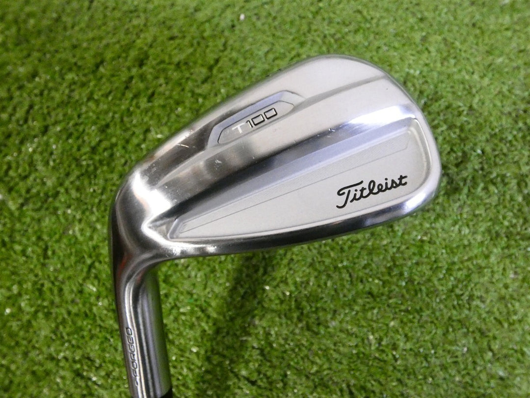 Titleist 2021 T100 Forged 50* Left Hand W Wedge AMT Tour White S300 Stiff Steel