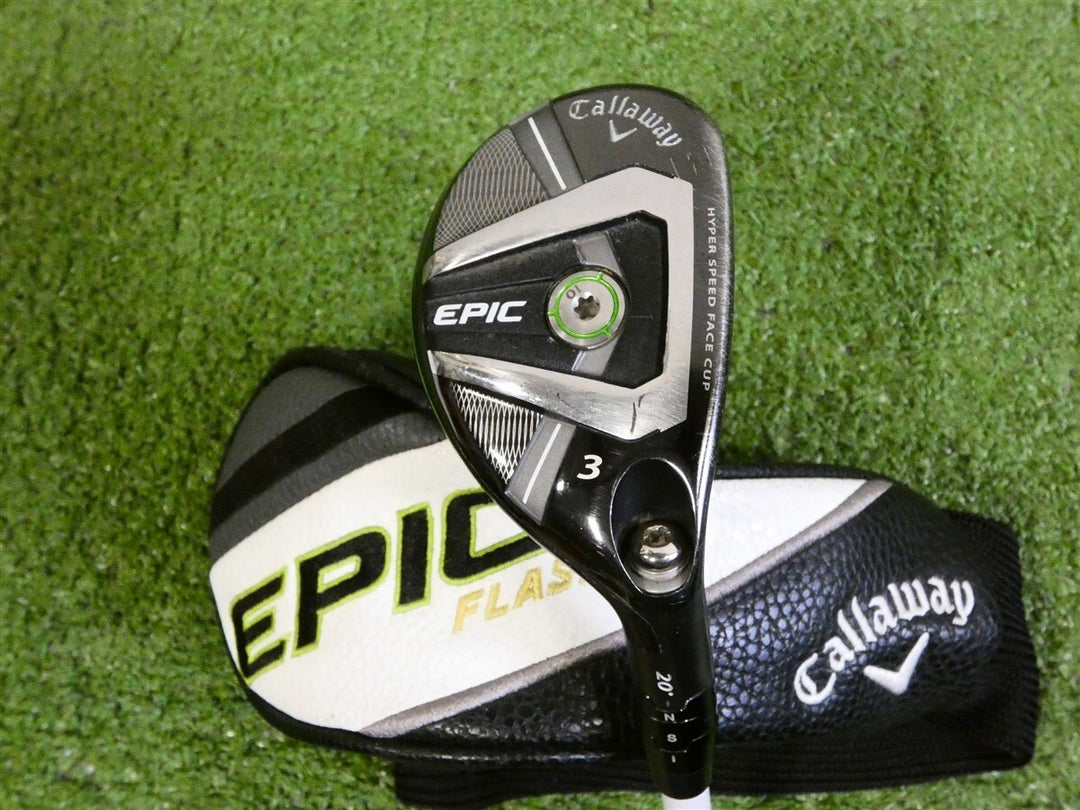 Callaway Epic 20* 3 Hybrid Aldila Rogue Silver 85 Stiff Graphite with Flash HC