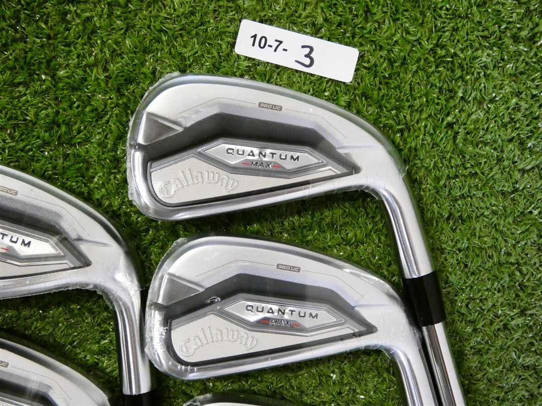 Callaway Quantum Max Irons 5-P &amp; A KBS Max 90 Regular Steel New
