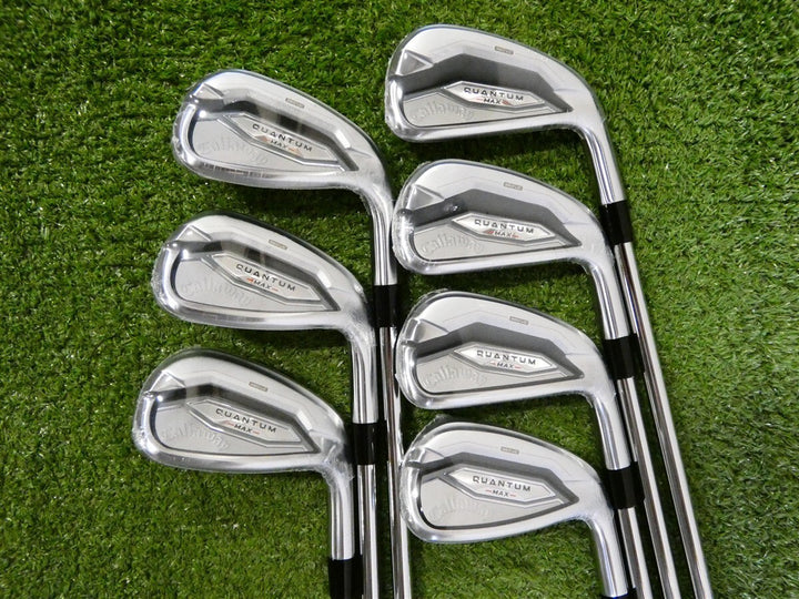 Callaway Quantum Max Irons 5-P &amp; A KBS Max 90 Regular Steel New