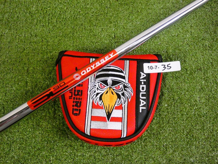 Odyssey Ai-Dual Jailbird Mini 1/2 Ball DB 35" Left Hand Putter w Headcover New