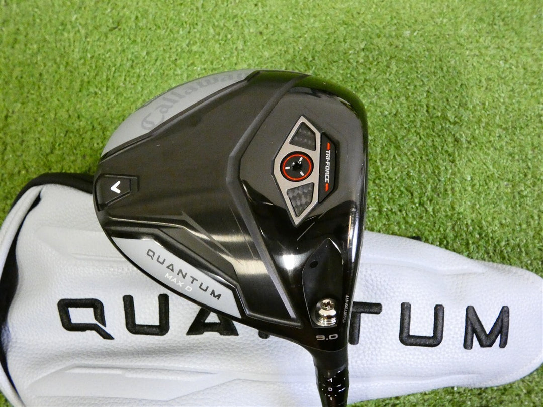 Callaway Quantum Max D 9* Driver Denali Frost Silver 50g 6.0 Stiff with HC Mint