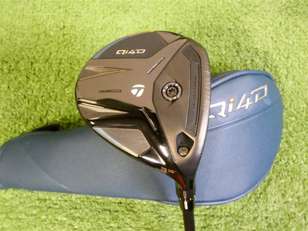 TaylorMade 2026 Qi4D 15* 3 Wood REAX 65 Stiff Graphite with Headcover Excellent