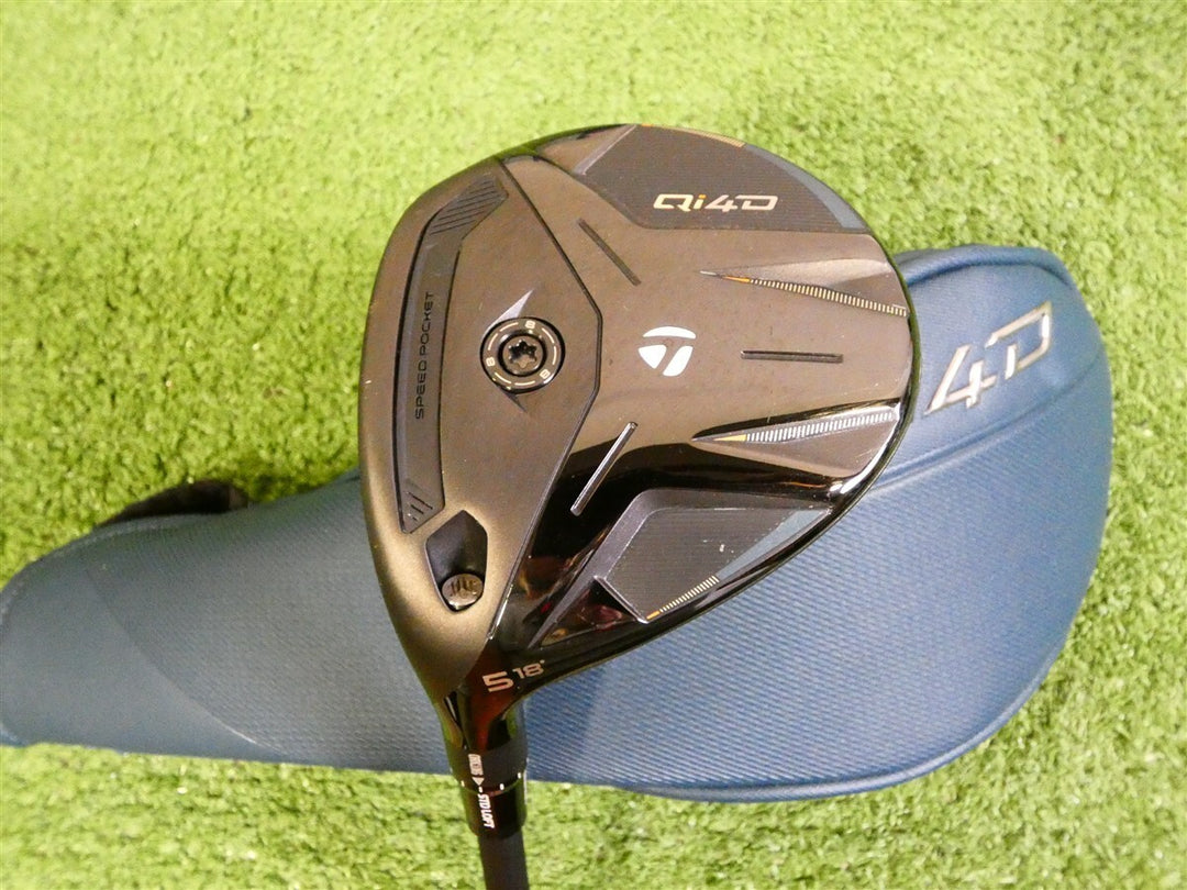 TaylorMade 2026 Qi4D 18* Left Hand 5 Wood REAX 55 A Senior Graphite with HC Mint