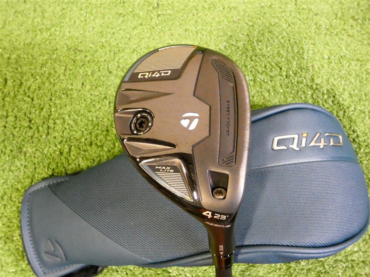 TaylorMade Qi4D Max Lite 23* 4 Hybrid Rescue REAX 55 A Senior with HC Excellent