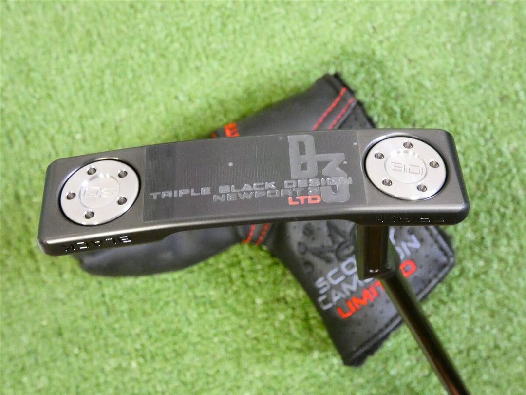 Titleist Scotty Cameron B3 Triple Black Limited Newport 2 35" Putter with HC New