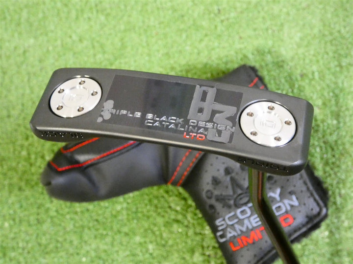 Titleist Scotty Cameron B3 Triple Black Limited Catalina 35" Putter with HC New