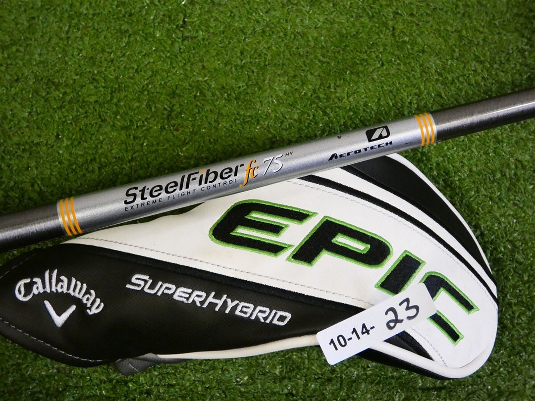 Callaway Epic Super Hybrid 21* 4 Rescue SteelFiber 75 F3 Regular with HC Jumbo