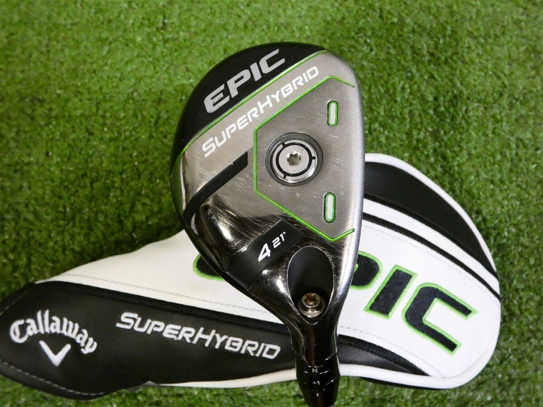 Callaway Epic Super Hybrid 21* 4 Rescue SteelFiber 75 F3 Regular with HC Jumbo