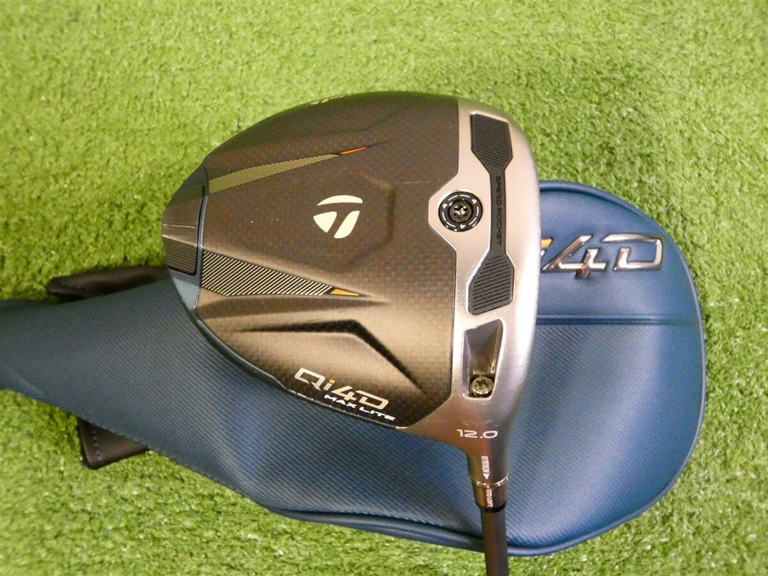 TaylorMade Qi4D Max Lite 12* Driver REAX Mid Rotation Blue 40 A Senior w HC Mint
