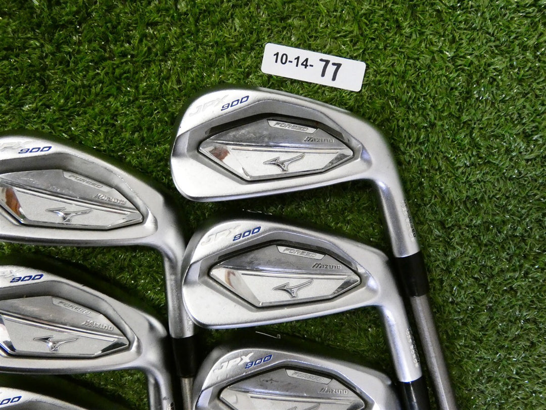 Mizuno JPX 900 Forged Irons 5-P &amp; G SteelFiber i110 Stiff Graphite +.5"