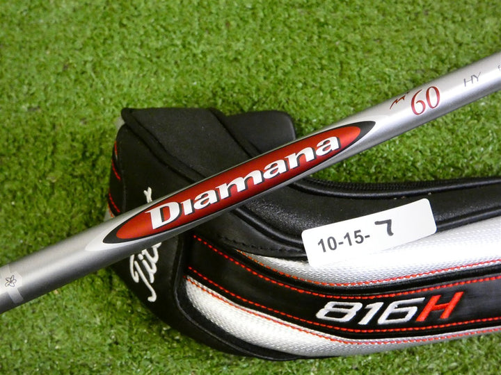 Titleist 816 H2 21* Hybrid Diamana M+ 60 Stiff Graphite with Headcover
