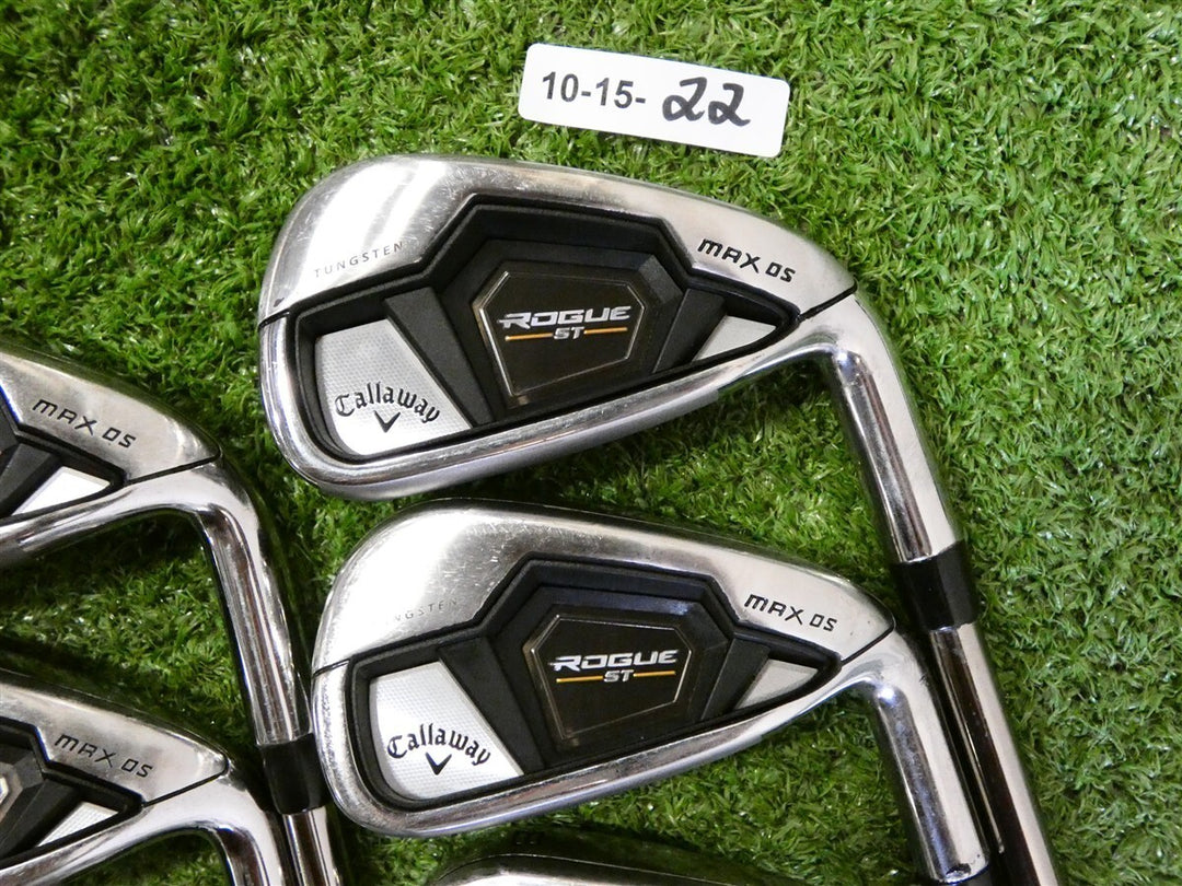 Callaway Rogue ST Max OS Irons 6-A Recoil ESX 460 F3 Regular Graphite Excellent