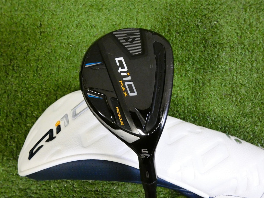 TaylorMade Qi10 Max 27* 5 Hybrid Rescue Riptide 80g 6.0 Stiff Graphite with HC