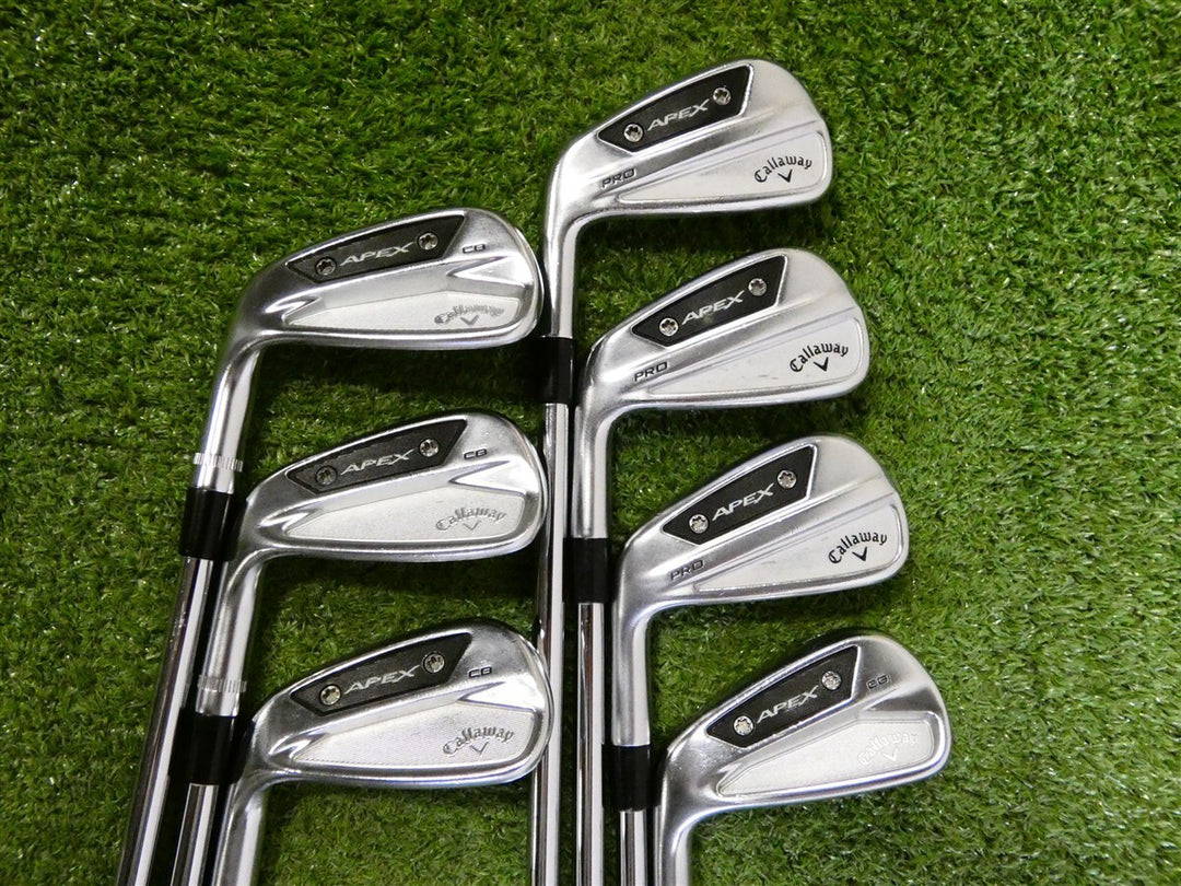 Callaway Apex Pro 24/Apex CB 24 Left Hand Mixed Irons 4-10 AMT S300 Stiff Steel