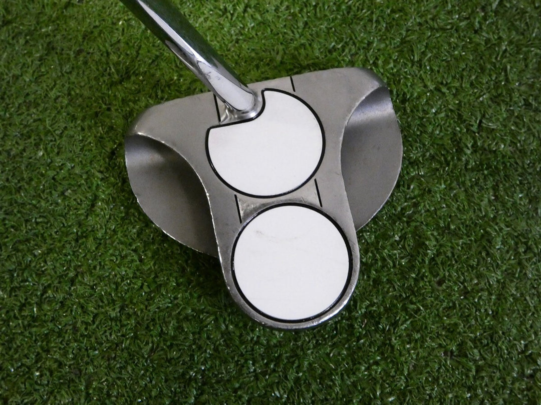 Odyssey White Steel 2-Ball CS Center Shafted 34" Putter Super Stroke