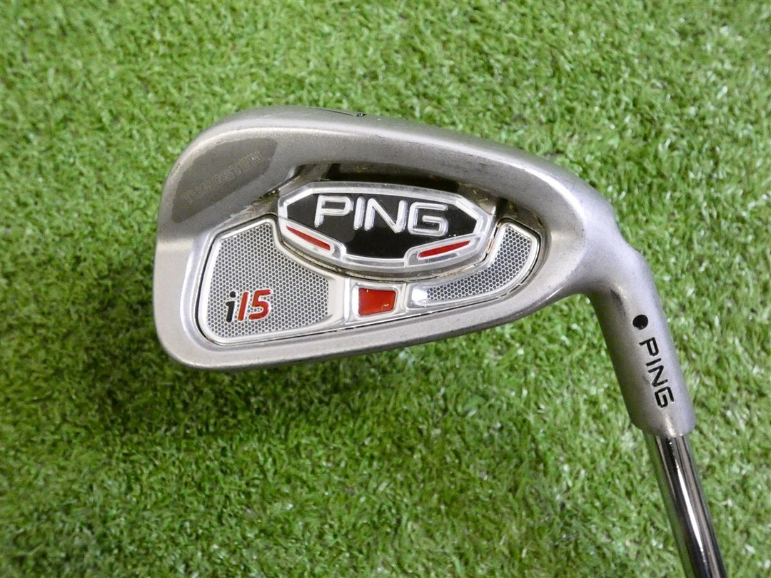 PING i15 7 Iron AWT Stiff Steel Black Dot +.5"