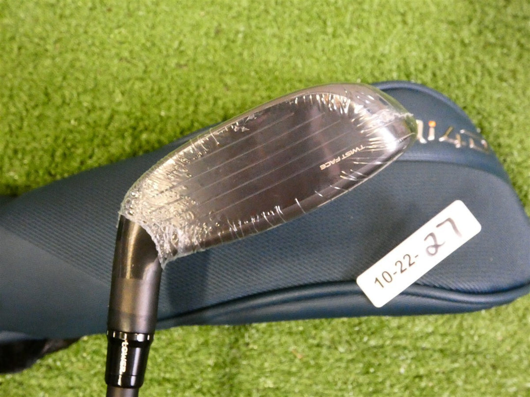 TaylorMade 2026 Qi4D 19* 3 Hybrid Rescue REAX 75 Stiff Graphite w Headcover New