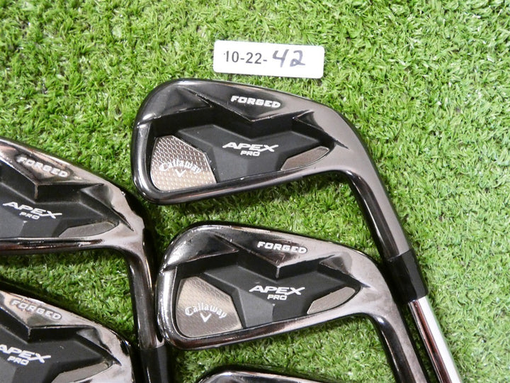 Callaway Apex Pro Smoke 19 Irons 3-9 (No P Wedge) Tour 120 Stiff Steel 2* Flat